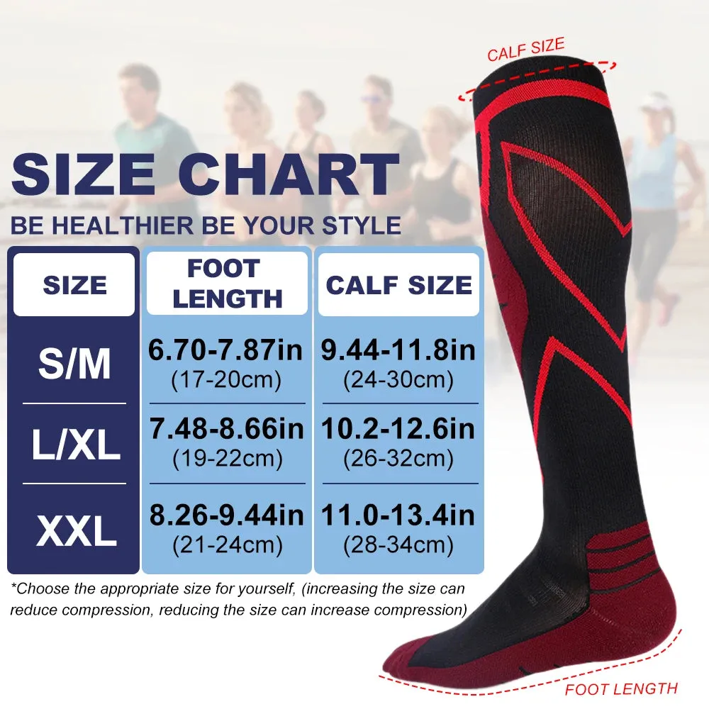 1 Pair OB Sports Calf Compression Sleeves Socks