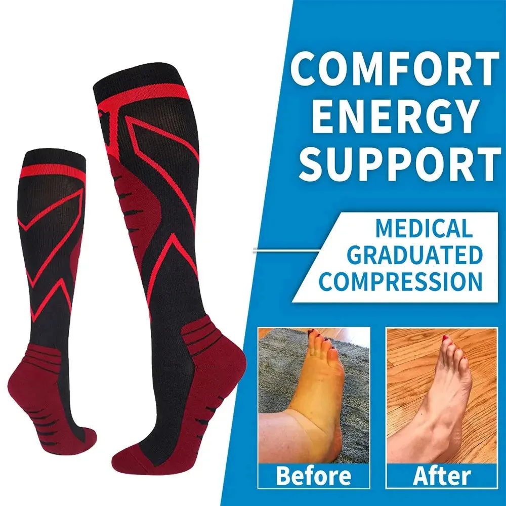 1 Pair OB Sports Calf Compression Sleeves Socks