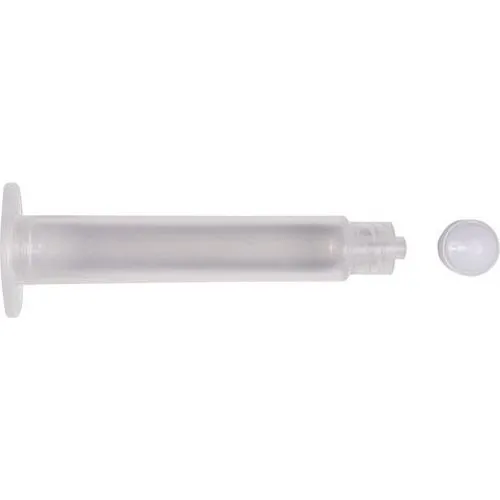 10 cc Air Barrel, White PE Stopper-Box/30-60PK