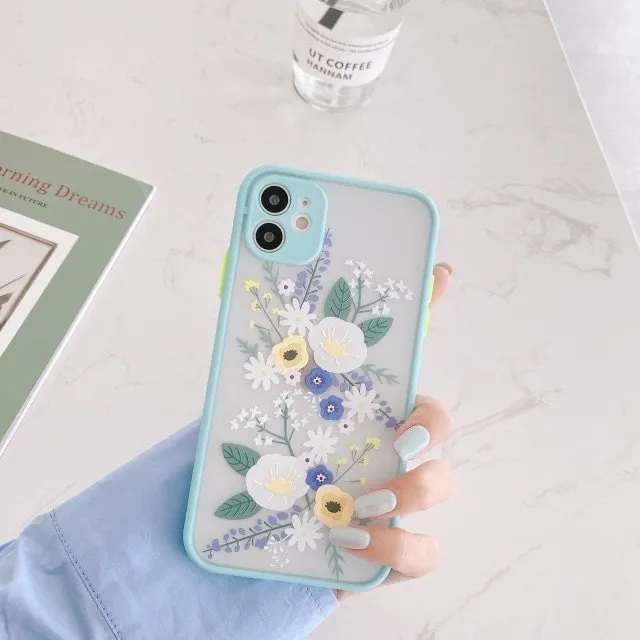 3D Relief Flower iPhone Case