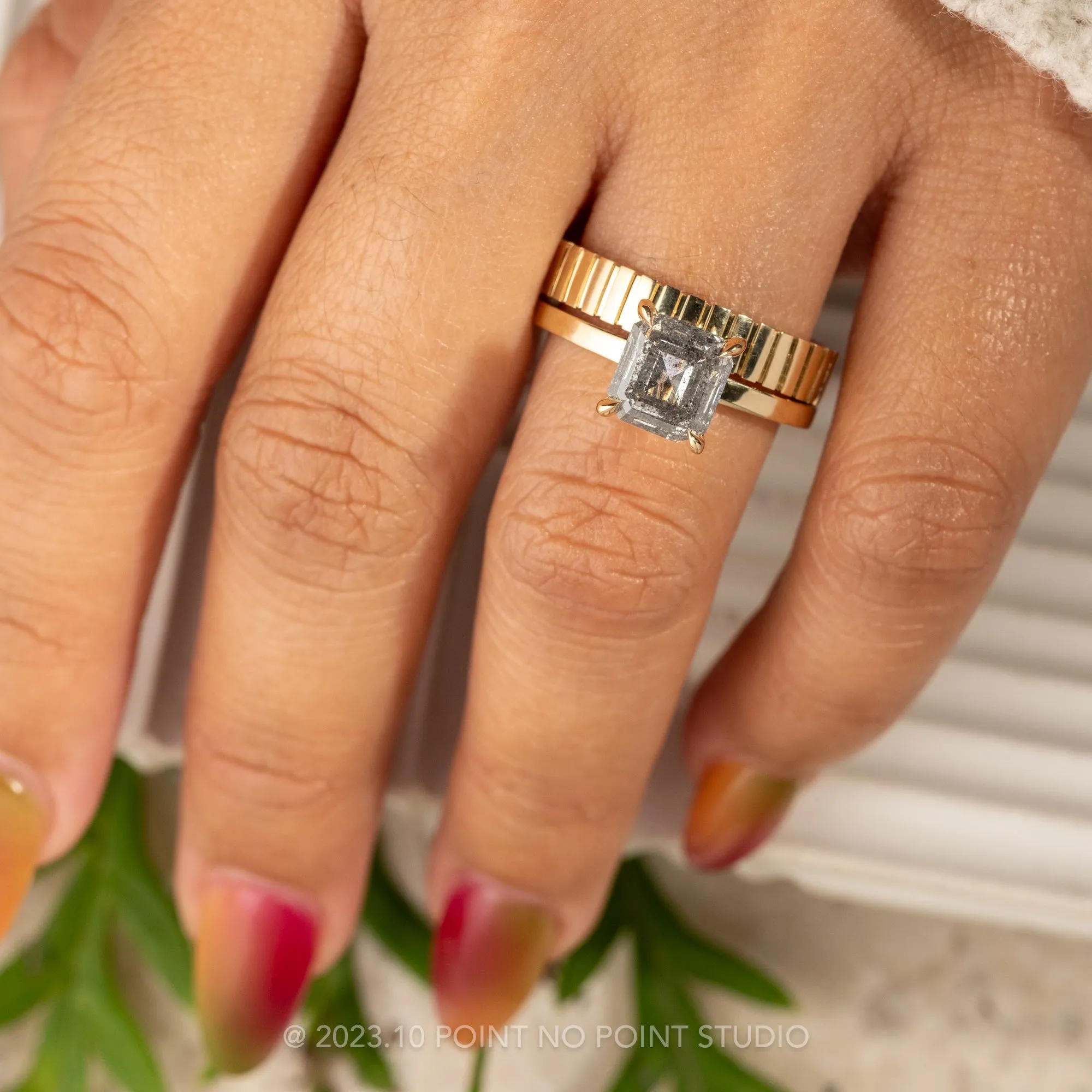 4mm Comfort Fit Notched Wedding Ring, 14k Yellow Gold