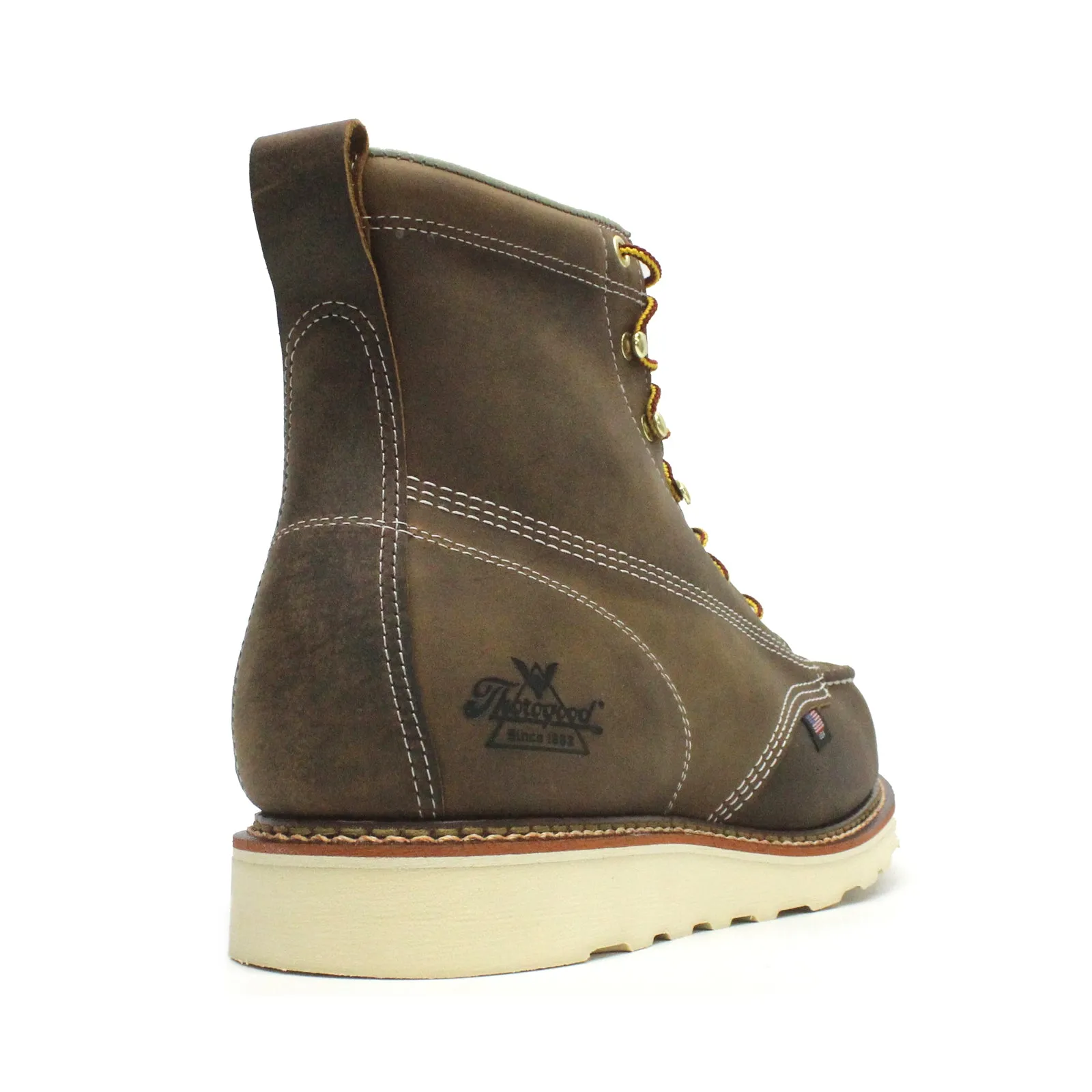 6 Inch Moc Toe Safety Toe Leather Men's Work Boots