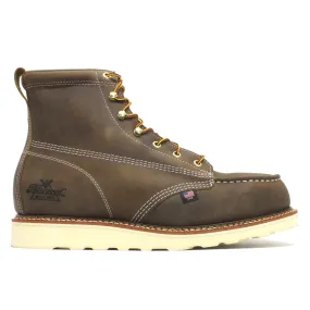 6 Inch Moc Toe Safety Toe Leather Men's Work Boots