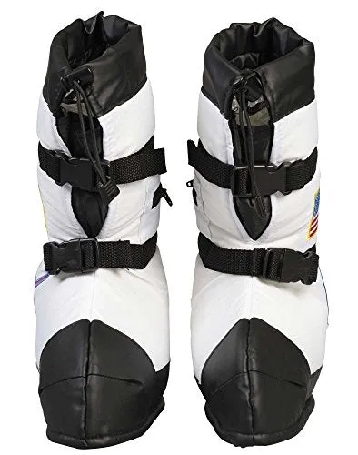Aeromax Astronaut Boots, Size Large, White, with NASA patches