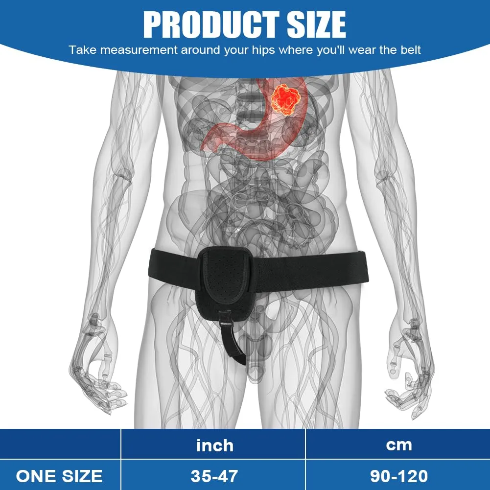 AOGOE Inguinal Hernia Belt for Men and Women, Hernia Belt, Adjustable Inguinal Hernia Belt, Inguinal Hernia Men's Medical Support Belt for Left and Right