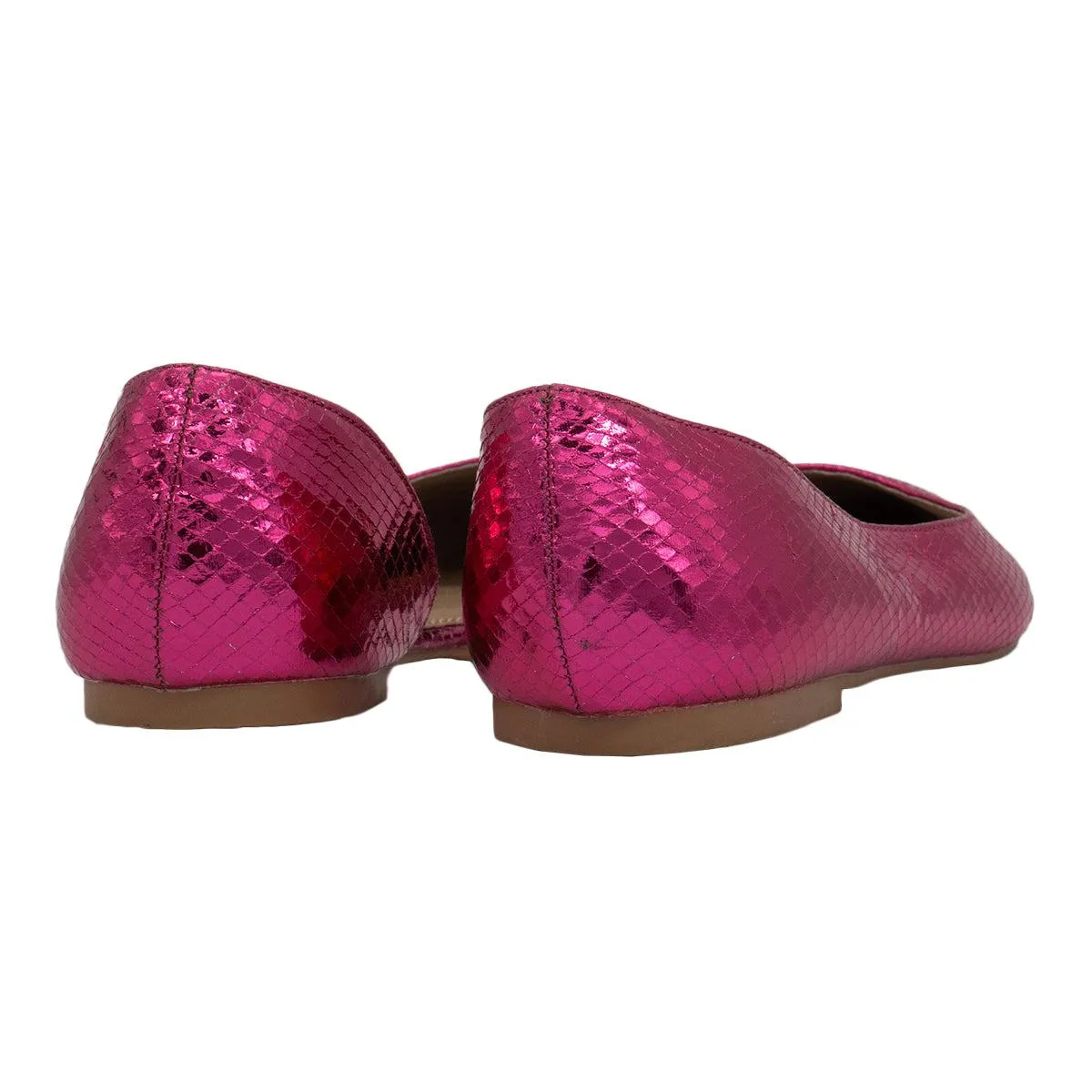 Asos Virtue D'Orsay Ballerinas Leather Pink Colour For Women