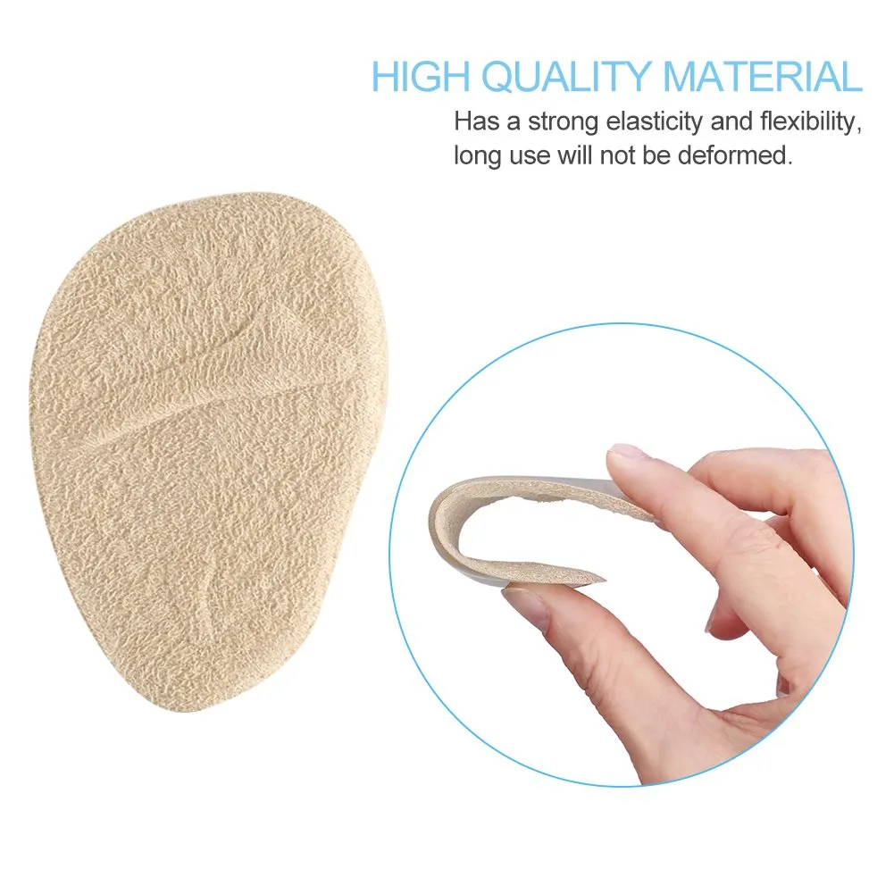 Ball of Foot Cushions, 2 Pairs Anti-Slip Shoe Pads Inserts Gel Forefoot Insoles for Women High Heels, Shock-Absorbing Invisible Bow Pad, Relieve Pressure and Pains
