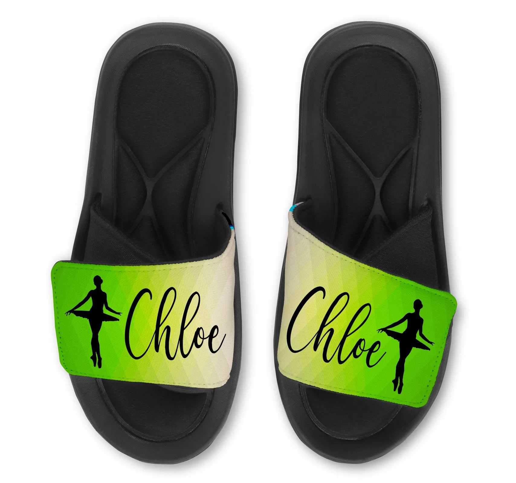 BALLERINA Abstract Custom Slides / Sandals - Choose your Background!