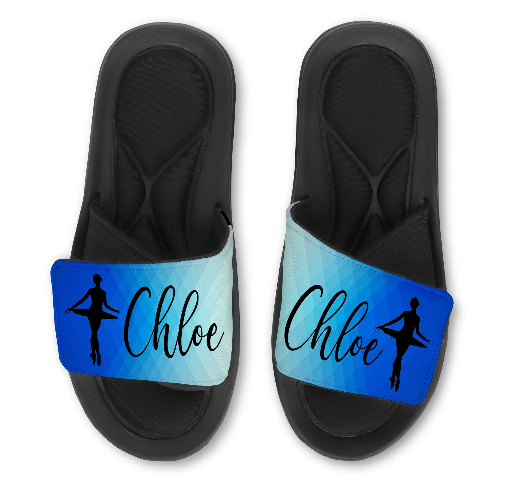 BALLERINA Abstract Custom Slides / Sandals - Choose your Background!