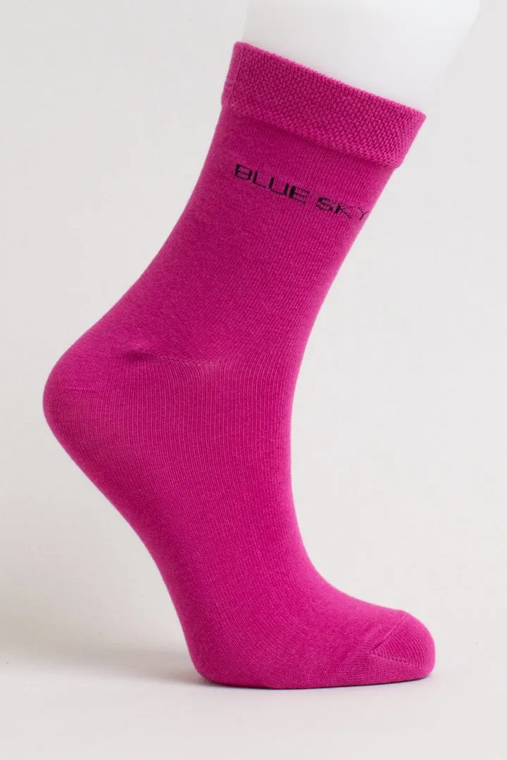 Bamboo Crew Socks - Solid Colours