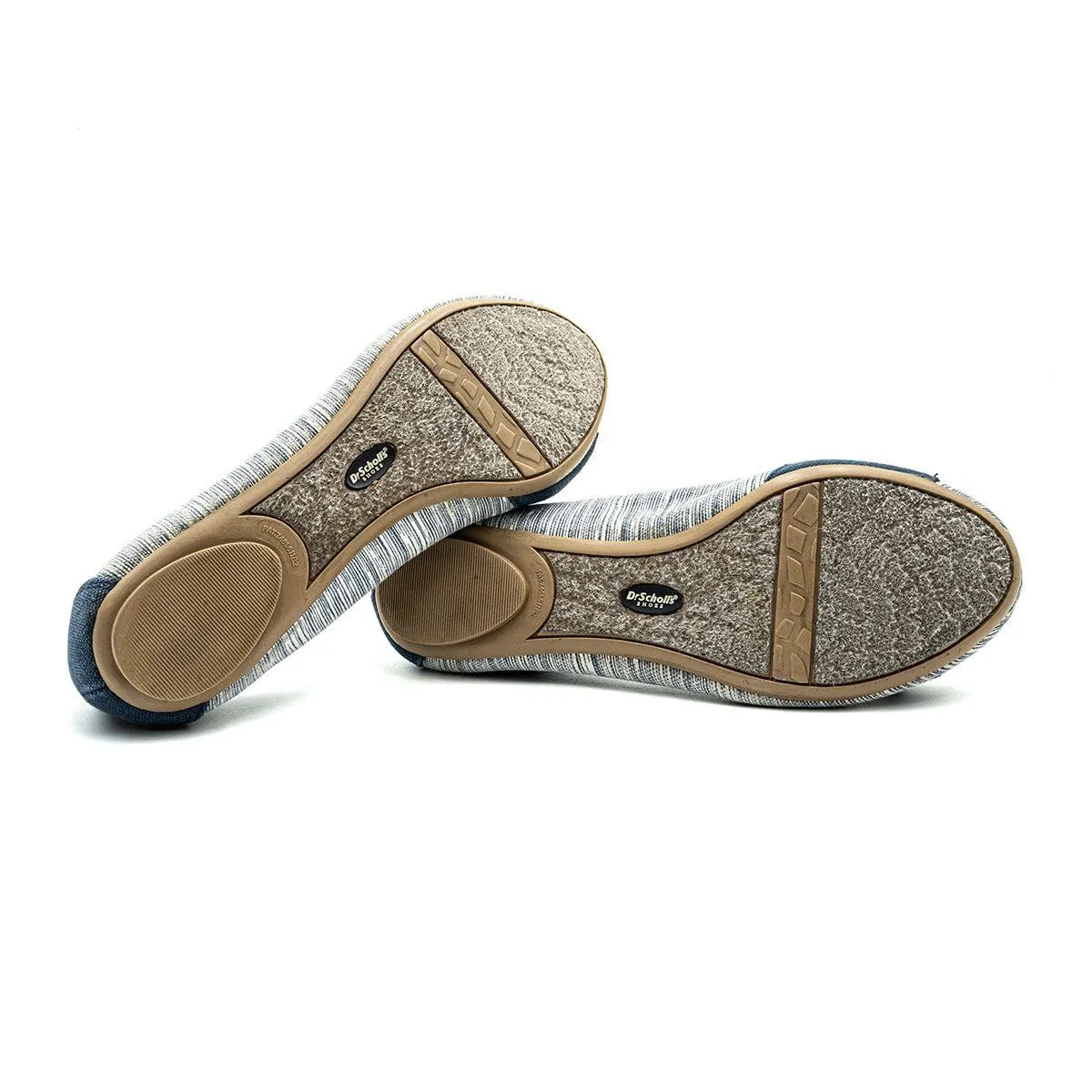 Dr. Scholl'S Fiction Ballerinas Fabric Blue Colour For Women