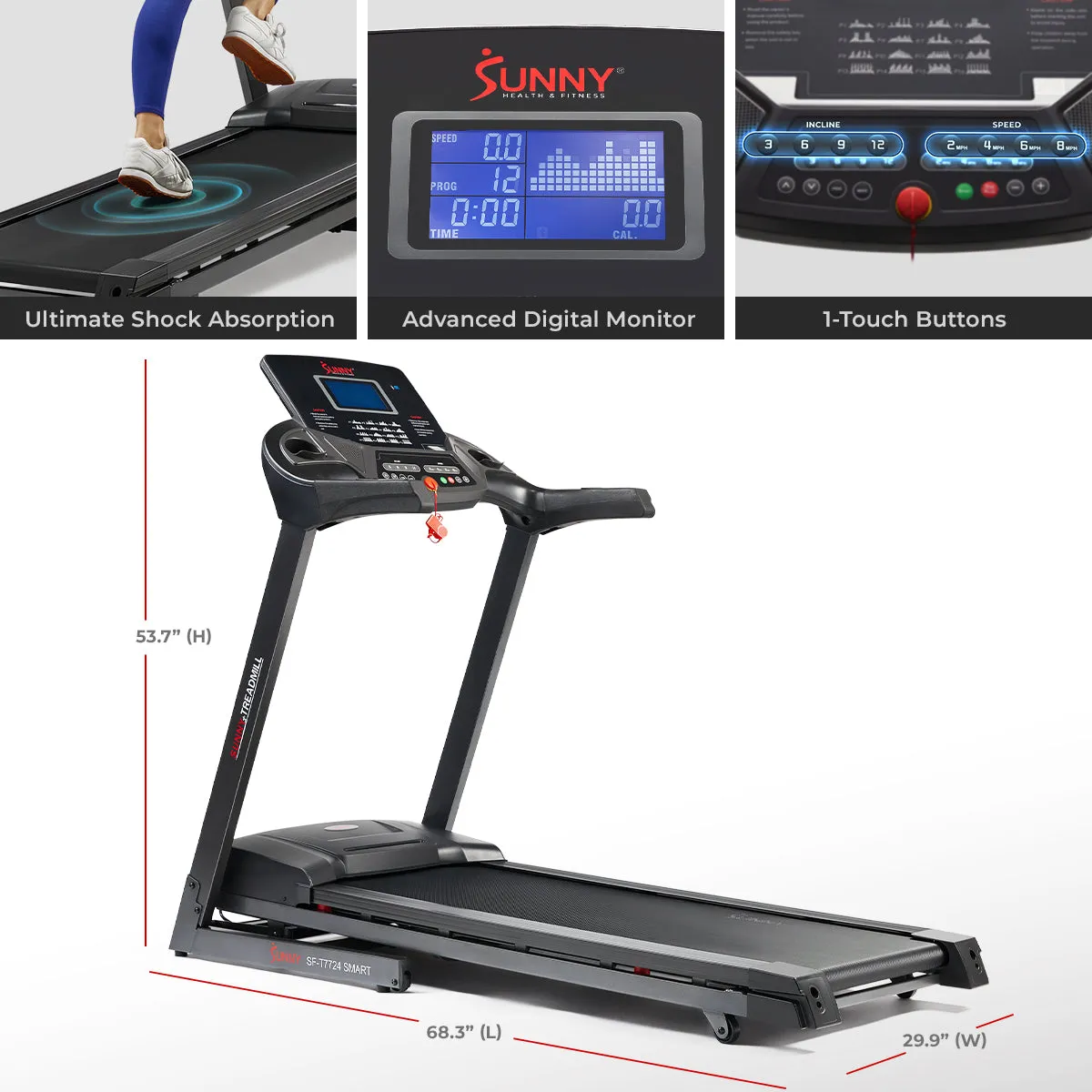 Energy Flex Motorized Auto Incline Smart Treadmill with Extra Shock Absorption