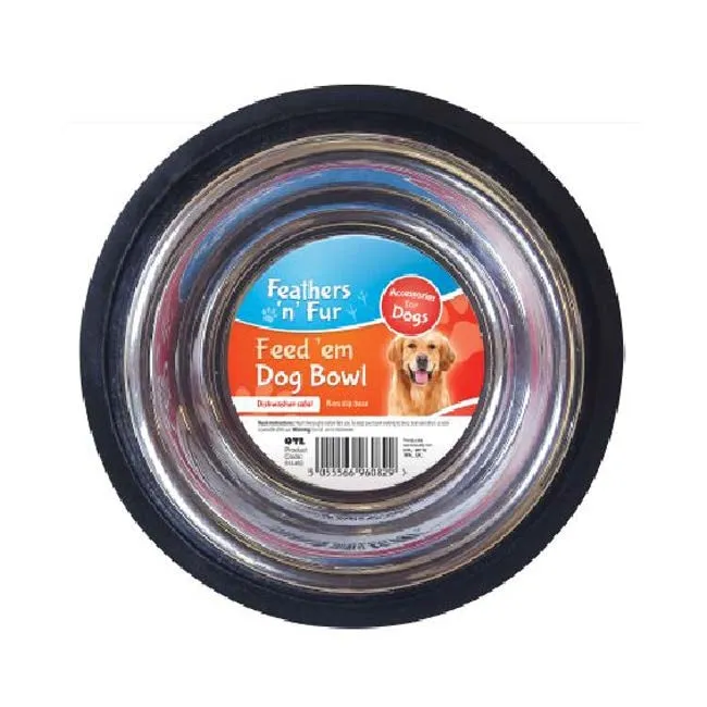 Feed Em Anti Slip Dog Bowl