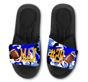 Football Custom Slides / Sandals - Camo