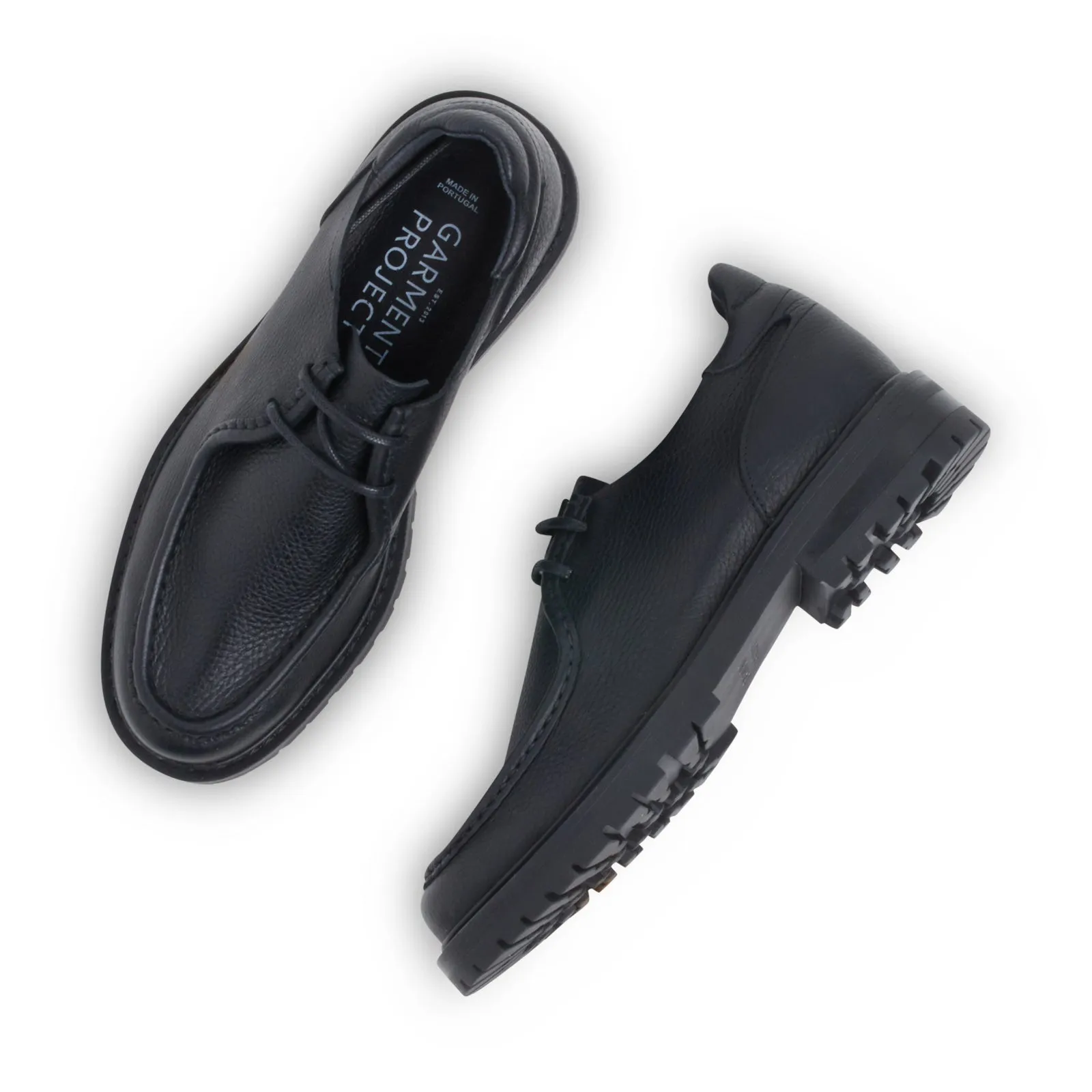Jaz Low Top - Black Tumbled Leather