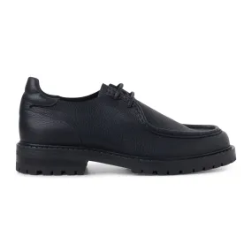 Jaz Low Top - Black Tumbled Leather