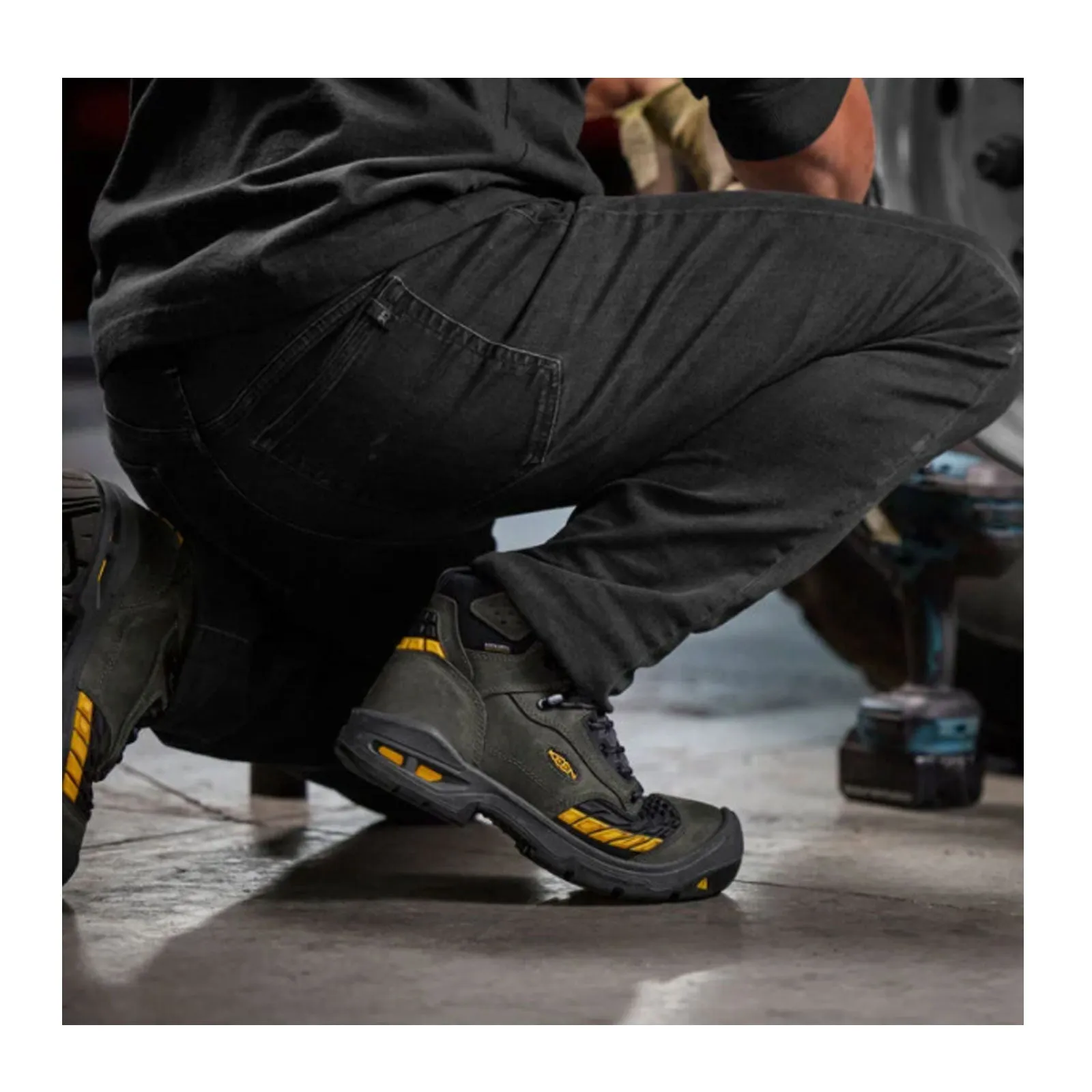 Keen Utility Troy 6" KBP Waterproof Work Boot (Men) - Magnet/Black