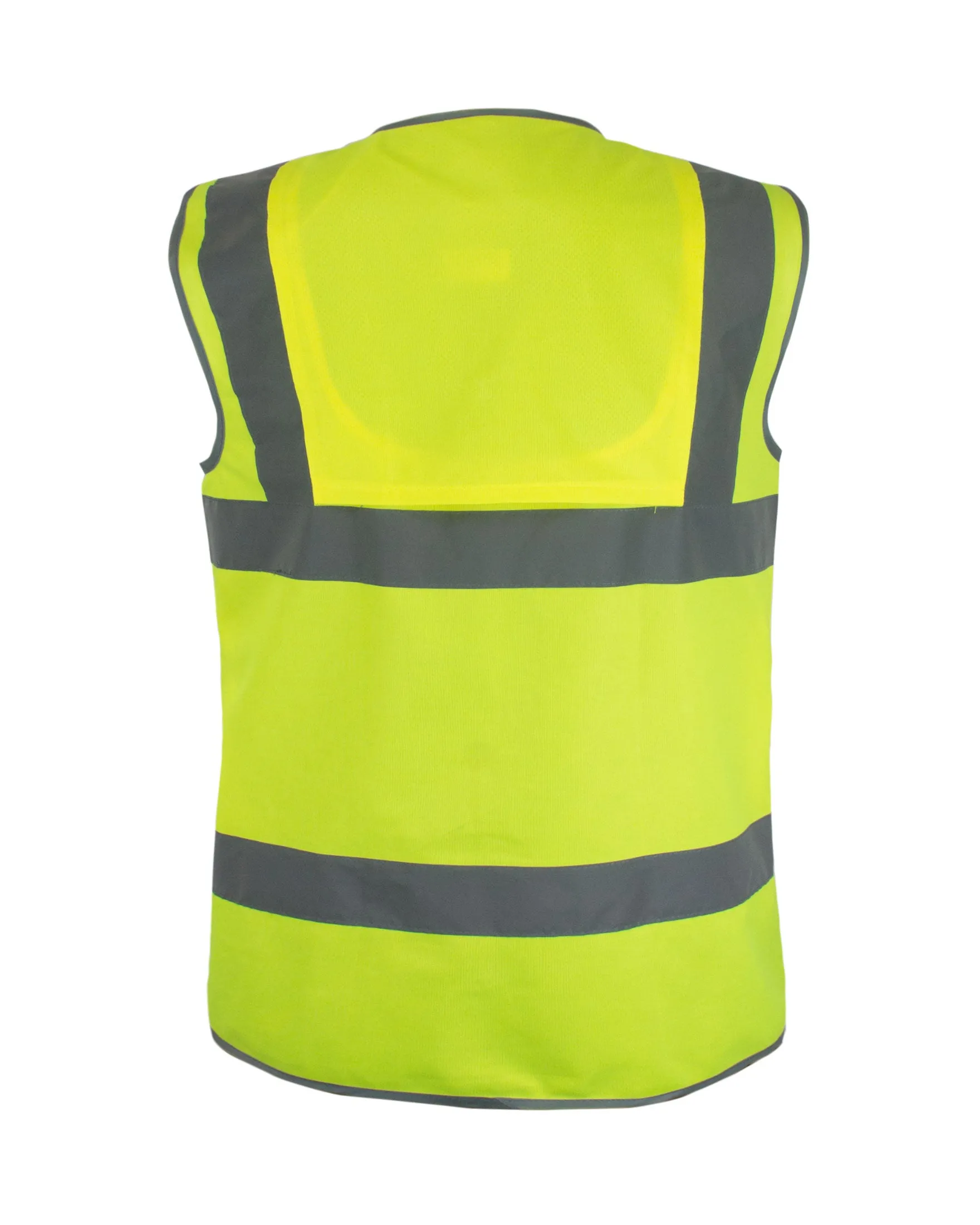 Kolossus Premium Hi-Vis Safety Vest | Frontal Pockets | Cool Dry Mesh Back | ANSI Class 2
