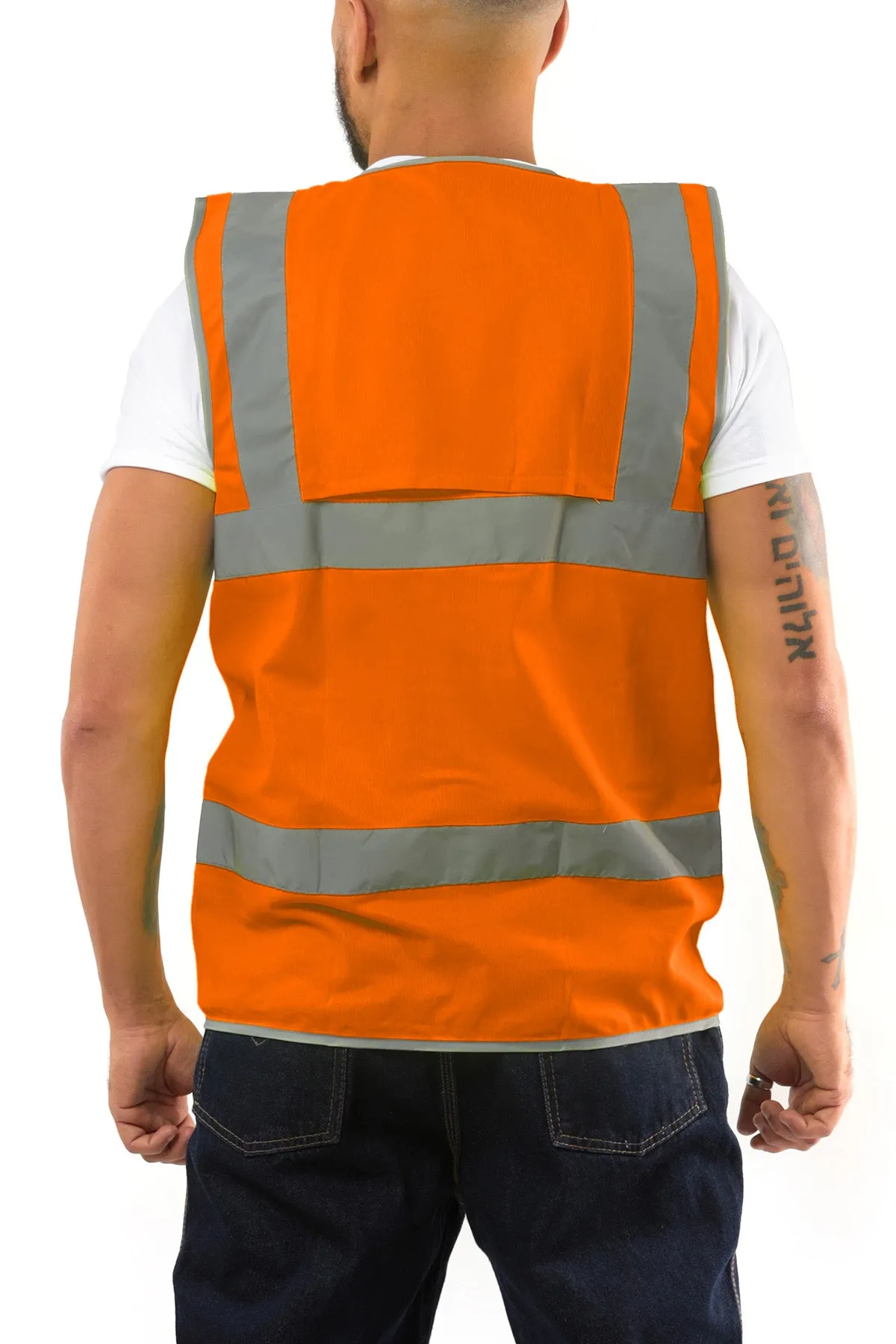 Kolossus Premium Hi-Vis Safety Vest | Frontal Pockets | Cool Dry Mesh Back | ANSI Class 2