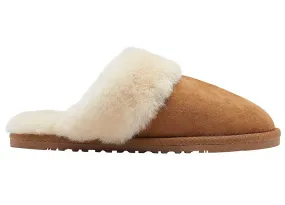 Lamo Women's Doubleface Sheepskin Scuff Chestnut