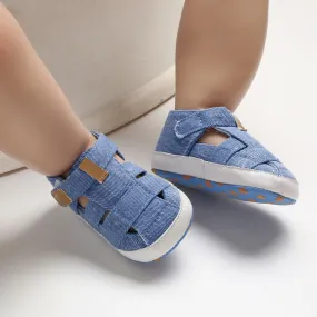 Newborn Baby Boys Fashion Summer Soft Crib Shoes Children Bebe Boys Casual First Walker Anti Slip Shoes Soft Sole Sneaker Shoe