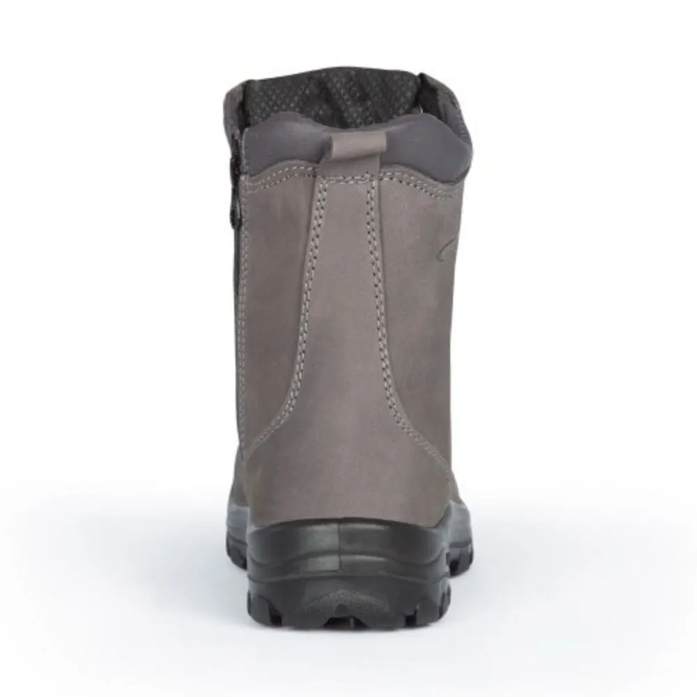 P&F S558 Women's 8" Steel Toe Work Boot With Side Zip - Kaki