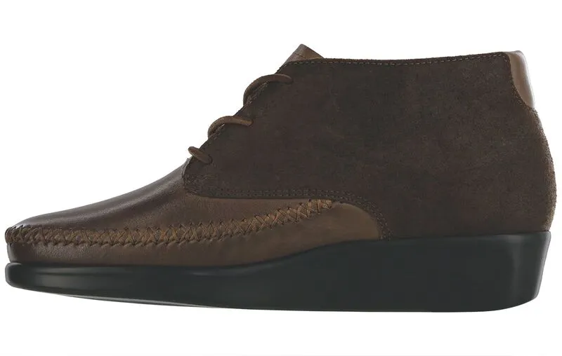 SAS Kich Lace Up Ankle Boot - Mahogany