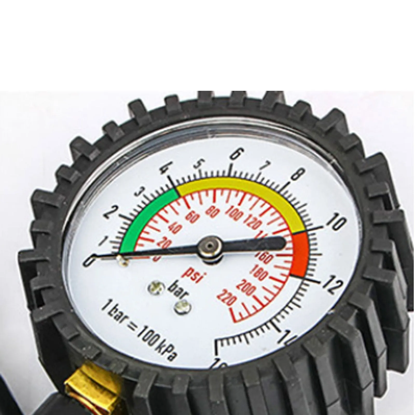 Tire Inflator Pointer Tire Pressure Gauge 220bar Self Locking
