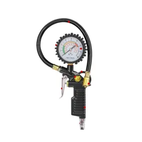 Tire Inflator Pointer Tire Pressure Gauge 220bar Self Locking