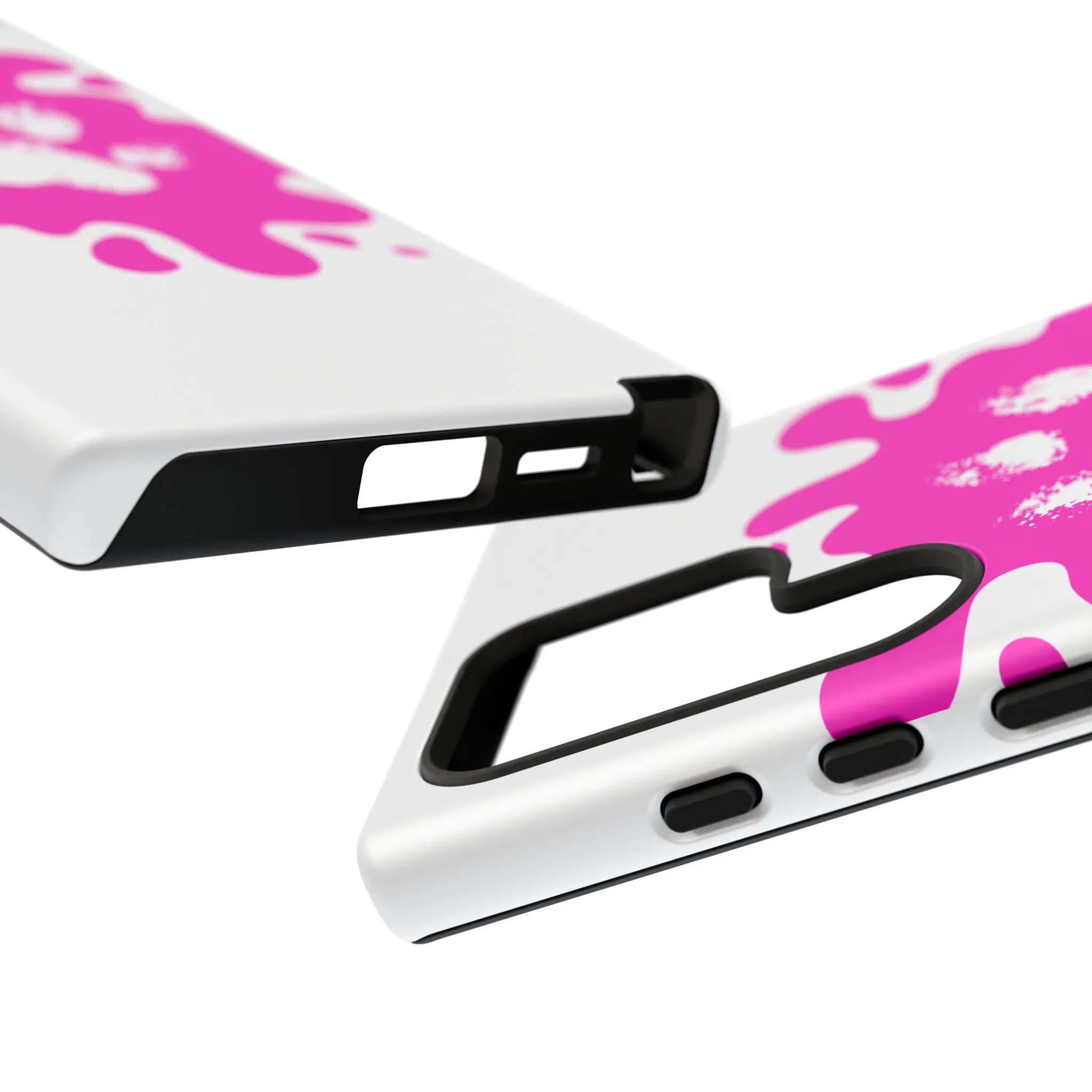 Tough Cases - Pink Paw Print Phone Case for Pet Lovers