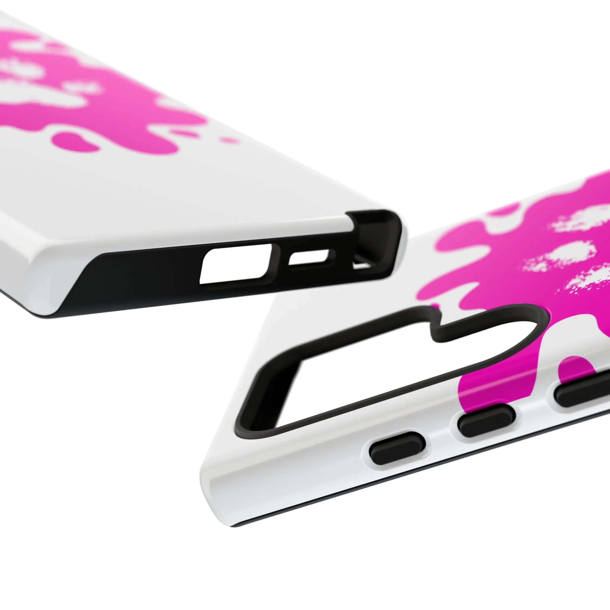 Tough Cases - Pink Paw Print Phone Case for Pet Lovers