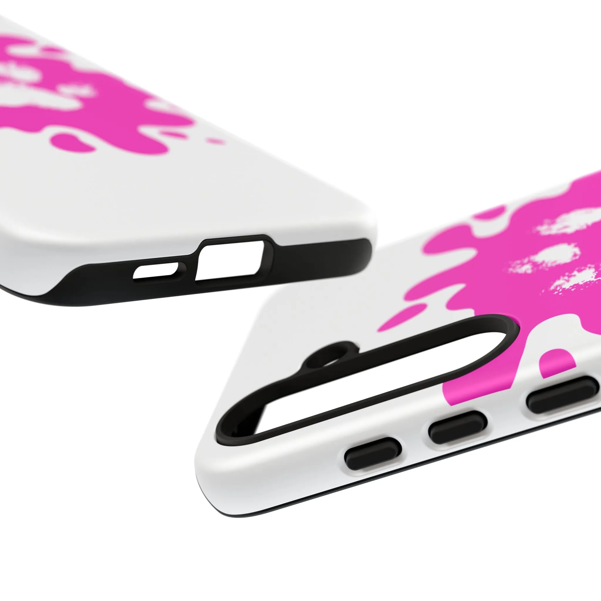 Tough Cases - Pink Paw Print Phone Case for Pet Lovers