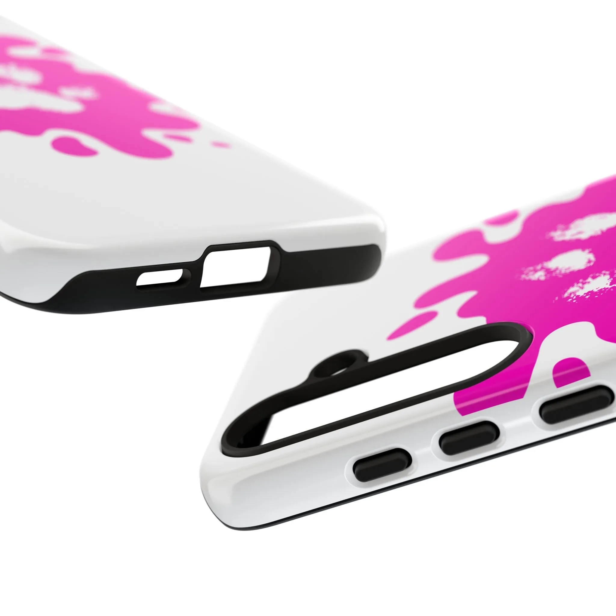 Tough Cases - Pink Paw Print Phone Case for Pet Lovers