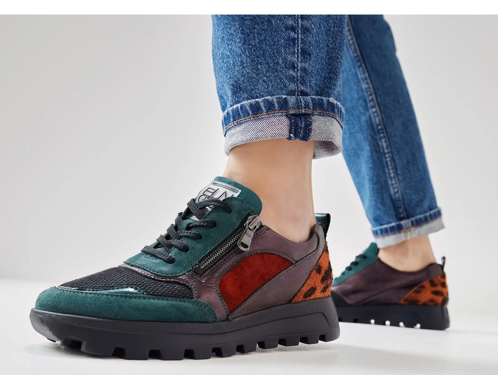 Waldläufer Ajala H 993H01 601 852 - Tan Black Merlot