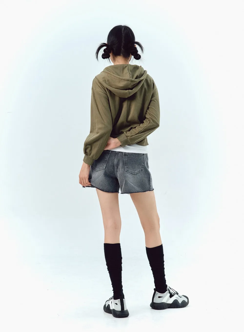 Wide Denim Shorts IG304