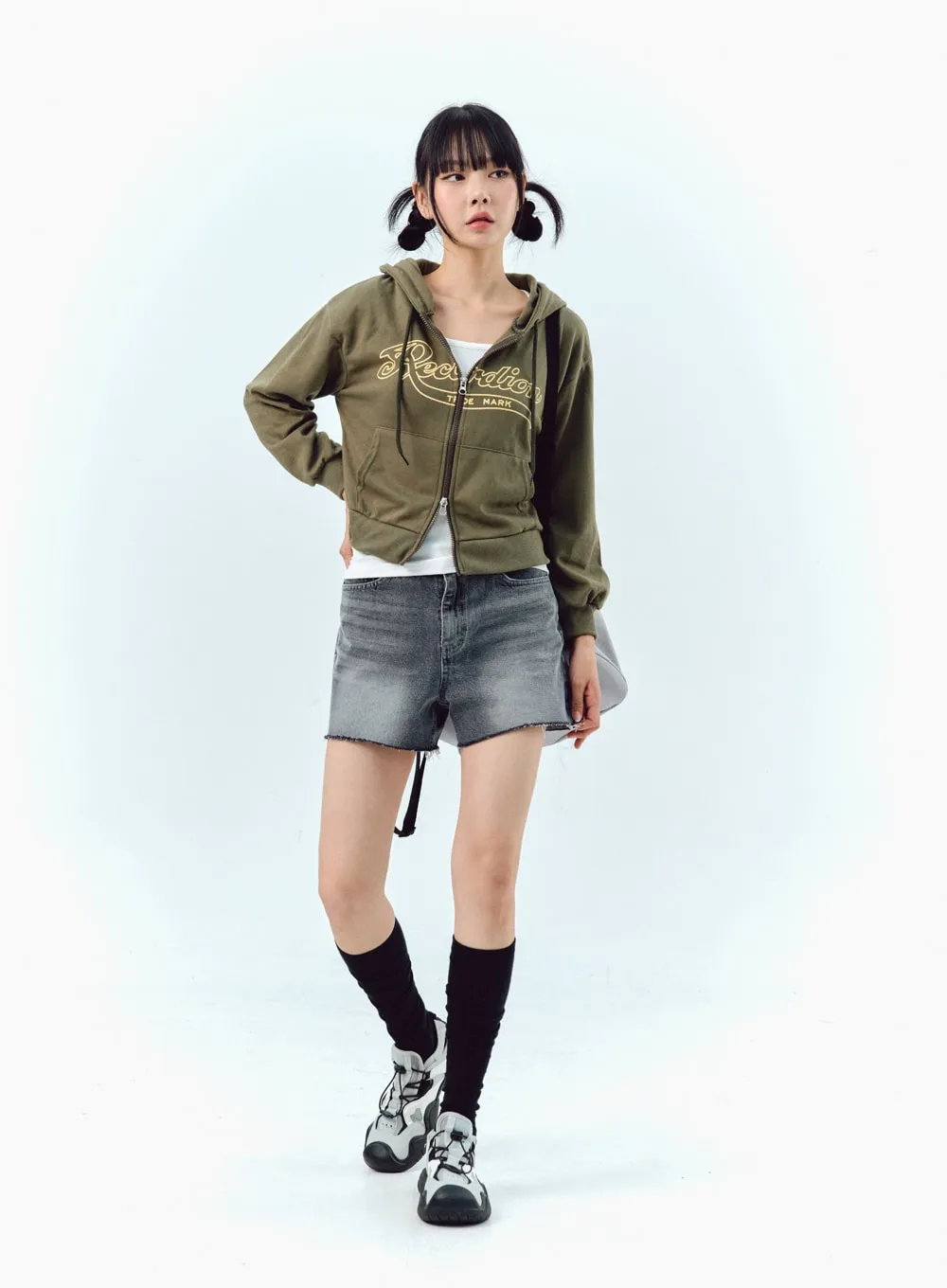 Wide Denim Shorts IG304