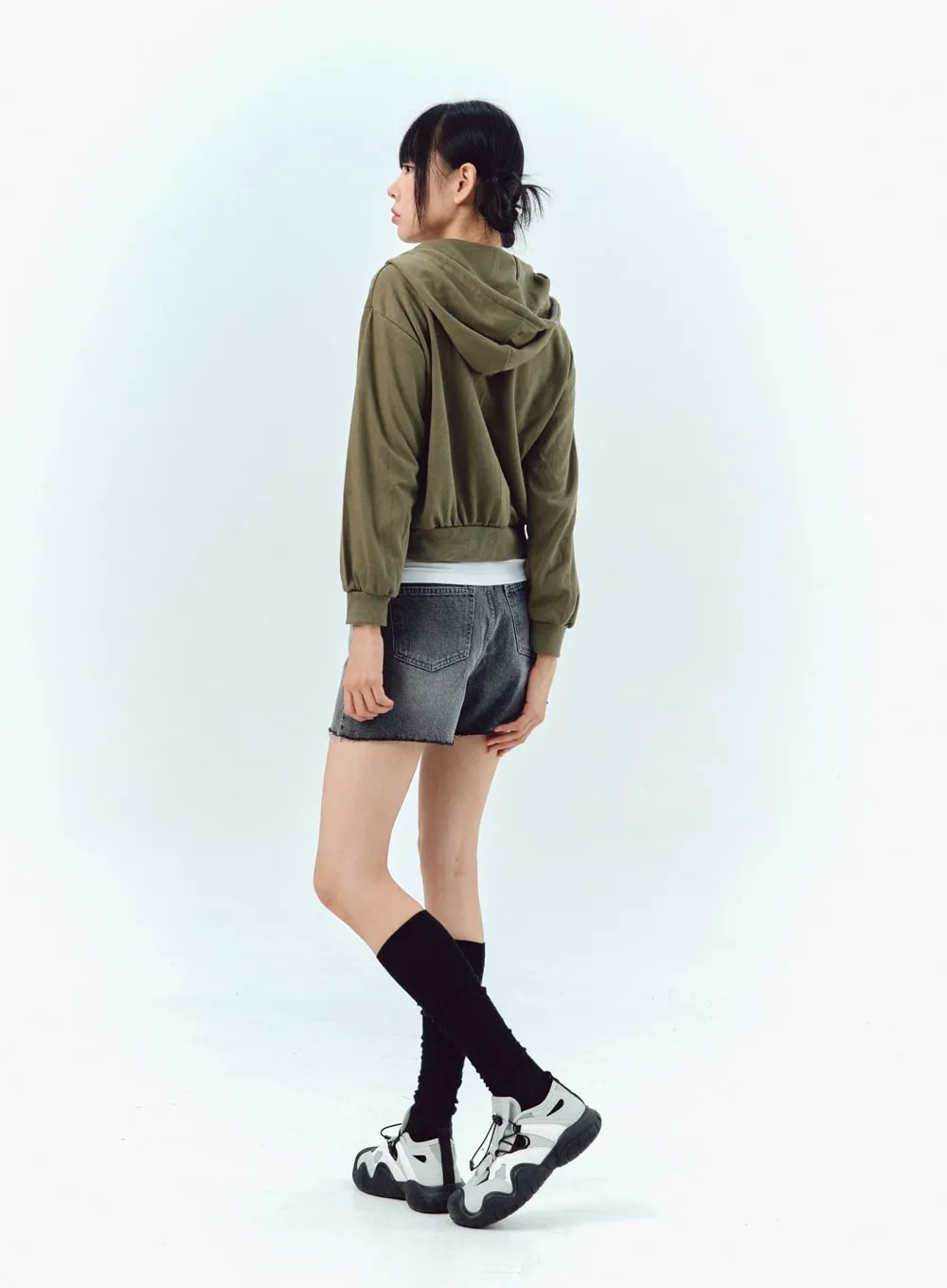Wide Denim Shorts IG304